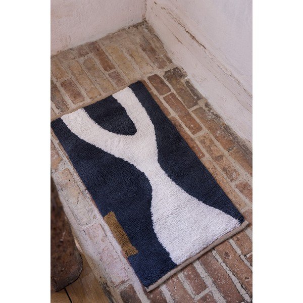Tappeto grigio scuro/beige in cotone lavabile 70x150 cm Figura – Mette Ditmer Denmark-image-2