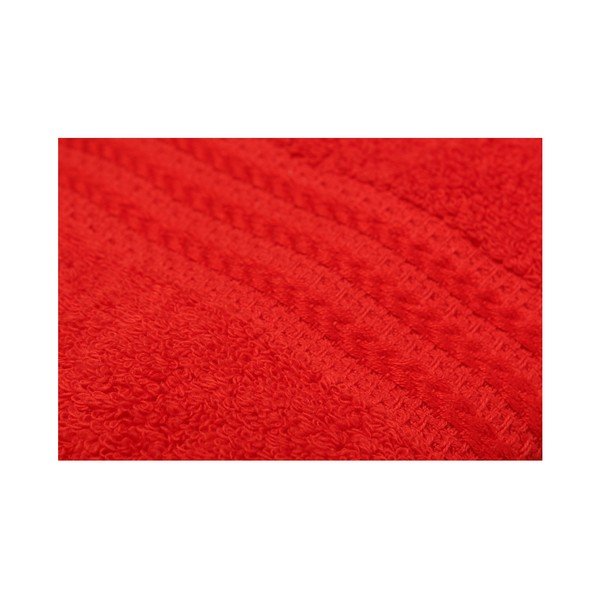 Set di 4 asciugamani in cotone rosso , 50 x 90 cm - Foutastic-image-1