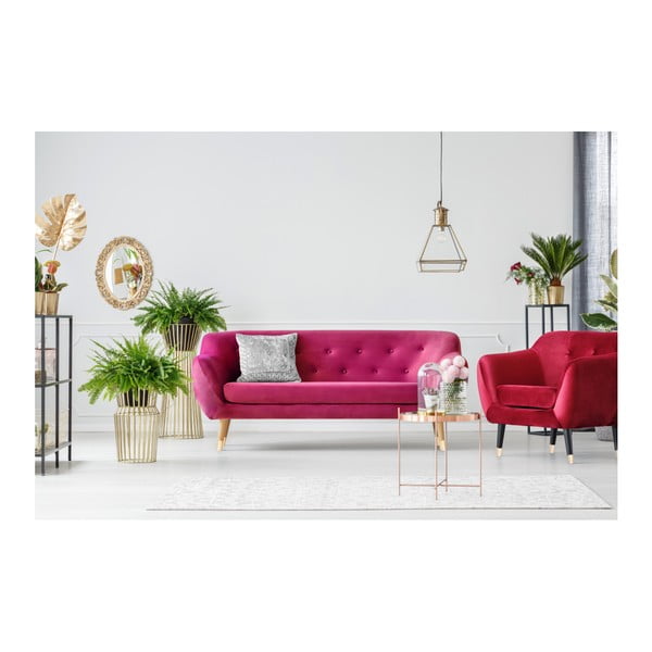 Divano rosa a tre posti Amelie - Mazzini Sofas-image-4