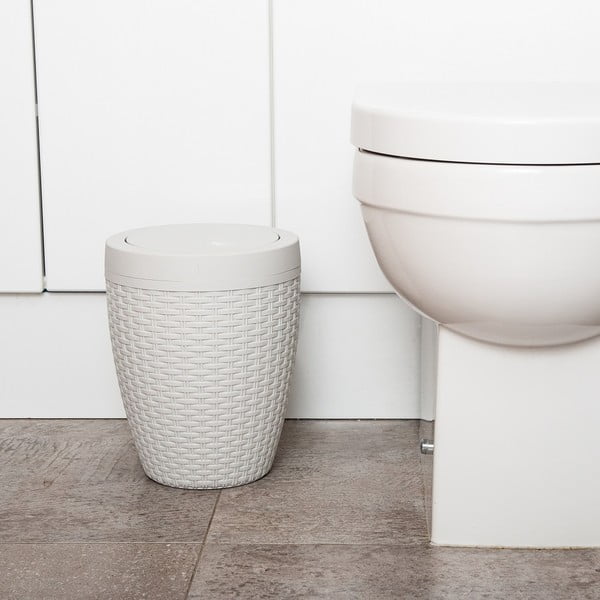 Cestino da bagno Premium beige chiaro, 5 l - Addis-image-1