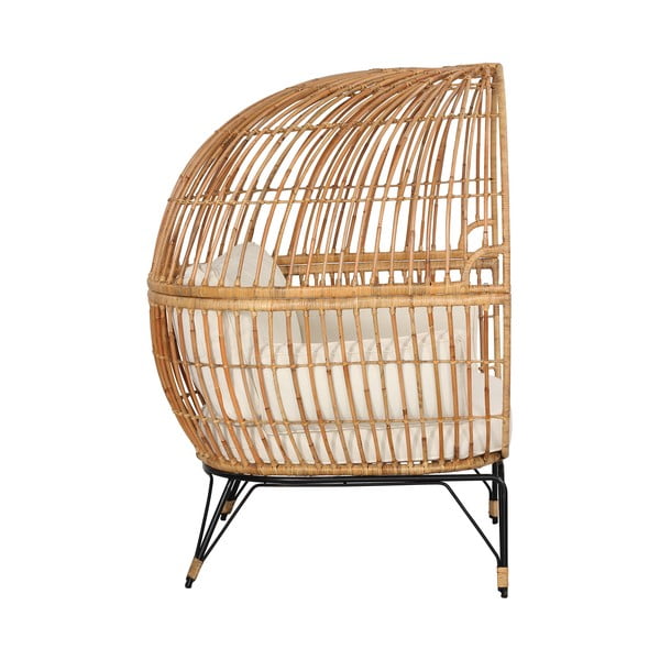 Poltrona da giardino in rattan Beige Nodi - Bonami Essentials-image-3