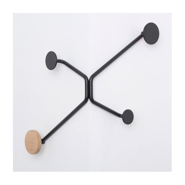 Gancio a parete nero per angolo esterno Hook - Gazzda-image-2