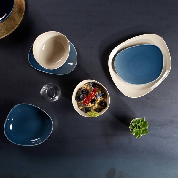 Piatto da dessert in porcellana azzurra Villeroy & Boch , 21 cm Like Organic - like | Villeroy & Boch-image-1