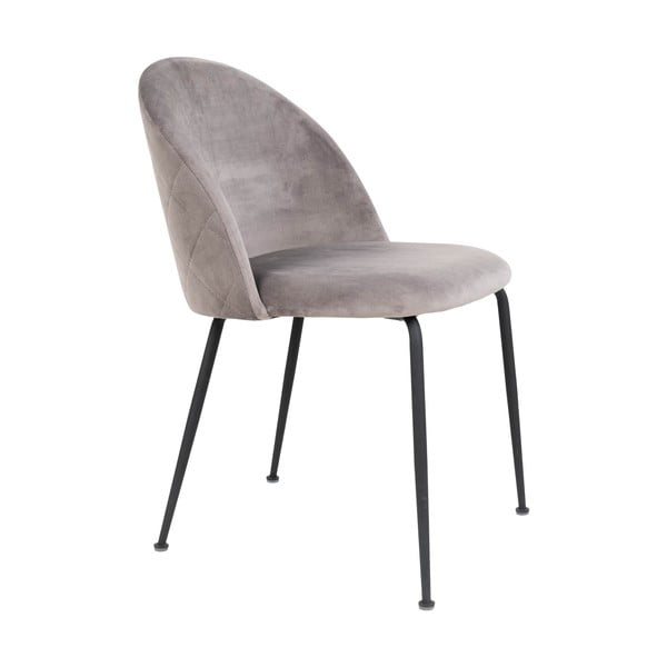 Set di 2 sedie da pranzo in velluto grigio chiaro Geneve - House Nordic-image-3