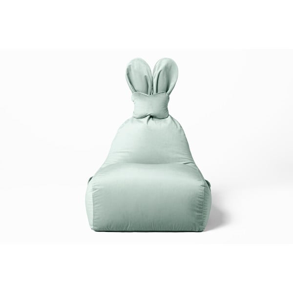 Pouf a sacco per bambini color menta Funny Bunny – The Brooklyn Kids-image-2