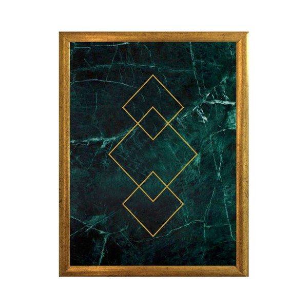 Poster in cornice dorata Arte, 33,5 x 23,5 cm - Piacenza Art