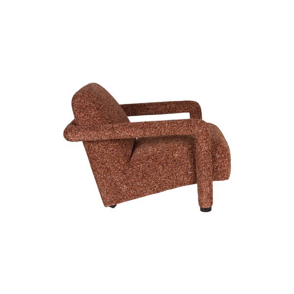 Poltrona rossa con rivestimento in ciniglia Kent – Dutchbone-image-3