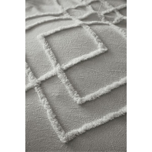 Biancheria da letto in cotone grigio Diamond, 200 x 200 cm - Pineapple Elephant-image-4