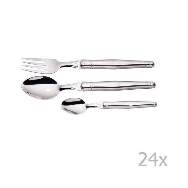 Sada 24 příborů v dřevěném balení Jean Dubost All Inox
