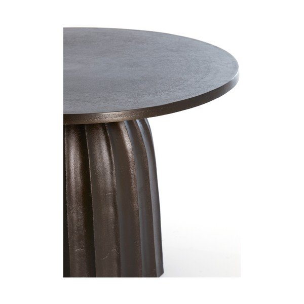 Tavolino rotondo in metallo ø 60 cm Veglia - Light & Living-image-2