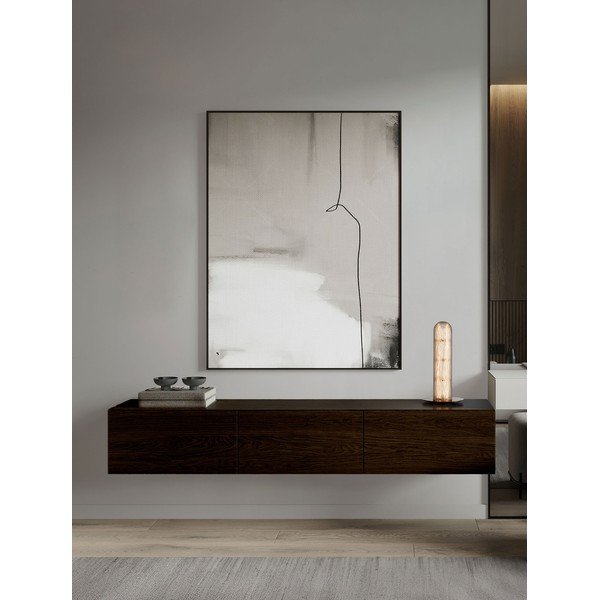 Lampada da tavolo LED color ottone in metallo con paralume in vetro (altezza totale 40 cm) Gloree – Nova Luce-image-1