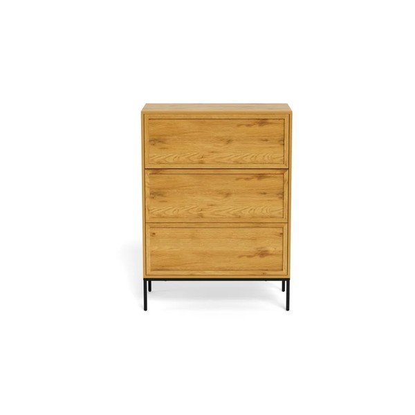 Credenza di colore naturale con effetto rovere 80x110x40 cm Palmdale – Actona-image-2