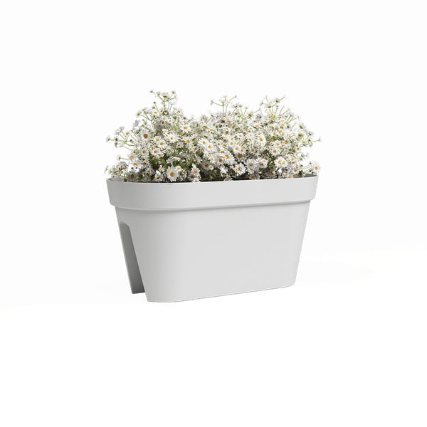 Fioriera per ringhiere in plastica riciclata da appendere/parete 60 cm Capri – Artevasi-image-1