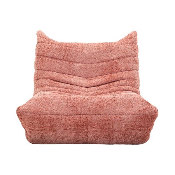 Puof a sacco rosa con rivestimento in bouclé Mask – Mauro Ferretti-image-2