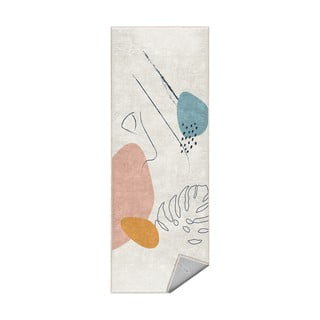Passatoia color crema lavabile 80x200 cm Abstract Shapes – Mila Home