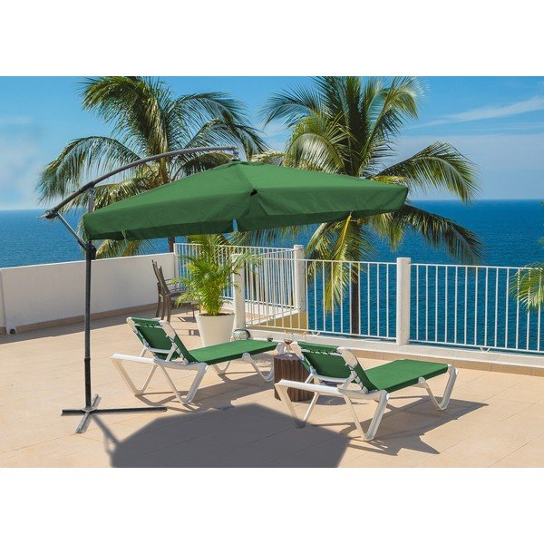Ombrellone verde ø 300 cm - Garden Pleasure-image-1