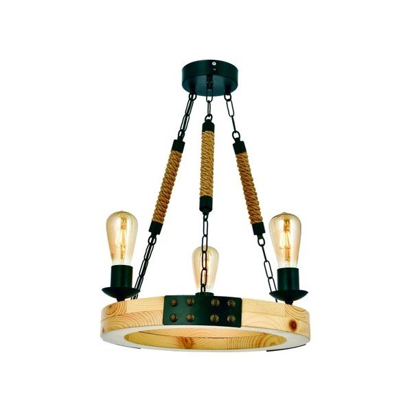 Lampada a sospensione in carpino Alara Natural - Beacon