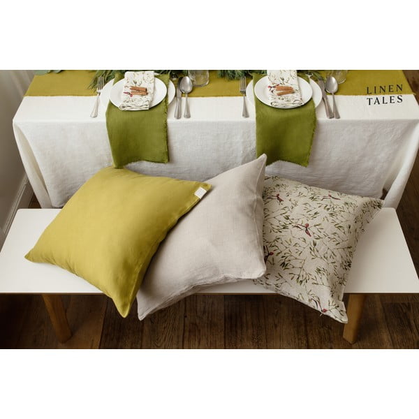 Federa 50x50 cm Moss Green - Linen Tales-image-1