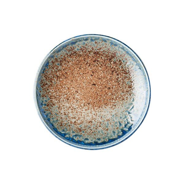 Piatto in ceramica beige-blu Earth & Sky, ø 17 cm Earth & Sky - MIJ