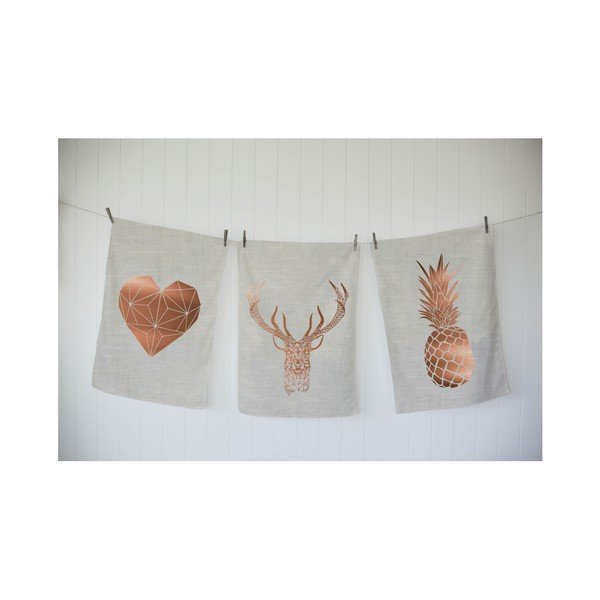 Set di 3 panni Copper Hipster - Really Nice Things