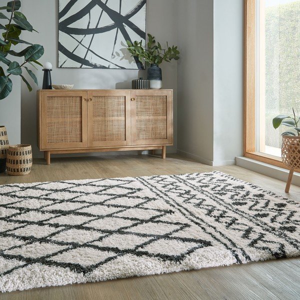 Tappeto avorio 120x170 cm Souq Lines – Flair Rugs-image-1