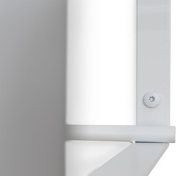 Attaccapanni da parete bianco in metallo con scaffale 100 cm Rex – Spinder Design-image-3