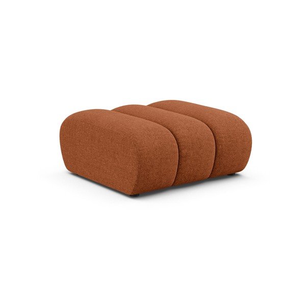 Poggiapiedi color mattone con rivestimento in ciniglia Lupine – Micadoni 