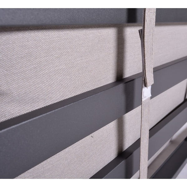 Set da giardino grigio/beige in metallo per 8 persone Portland – Rojaplast-image-3