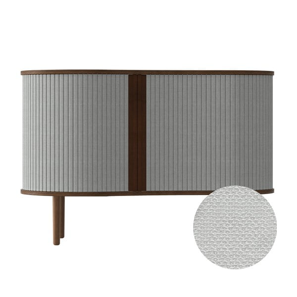 Cassettiera bassa grigio-marrone con ante scorrevoli in rovere 100x67 cm Audacious - UMAGE-image-4