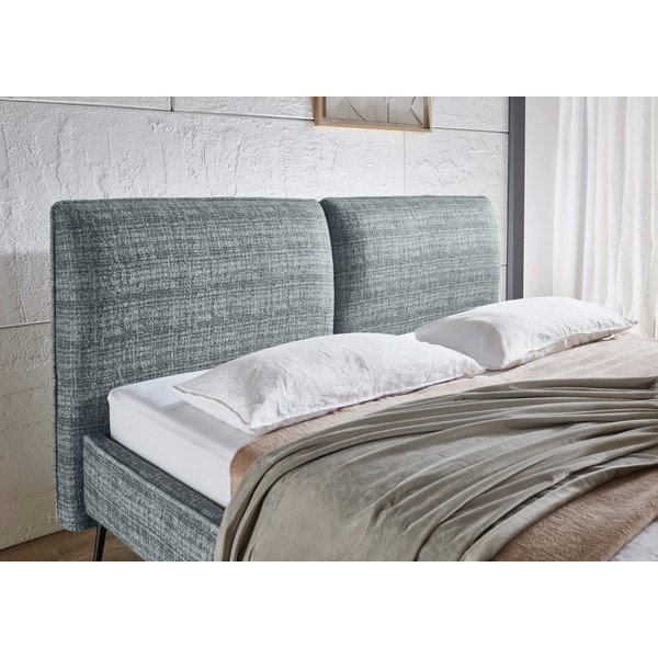 Letto matrimoniale imbottito blu rete non inclusa 160x200 cm Infinity – Meise Möbel-image-2