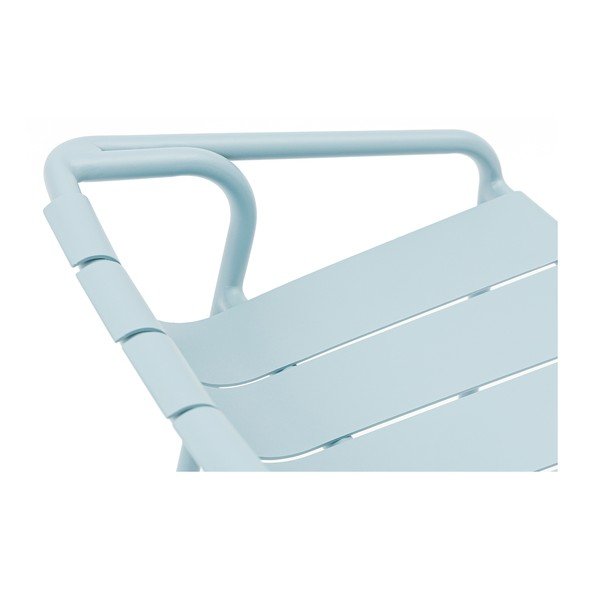 Set di 2 sgabelli da giardino in metallo blu Fleole - Ezeis-image-3