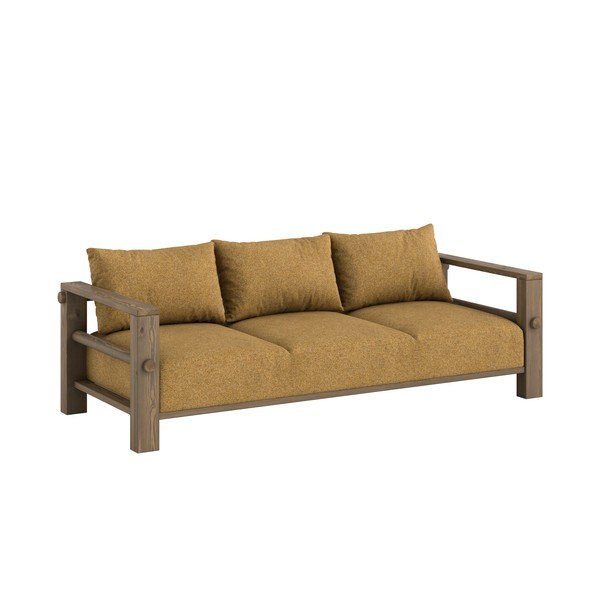 Divano giallo ocra 225 cm Bare – Karup