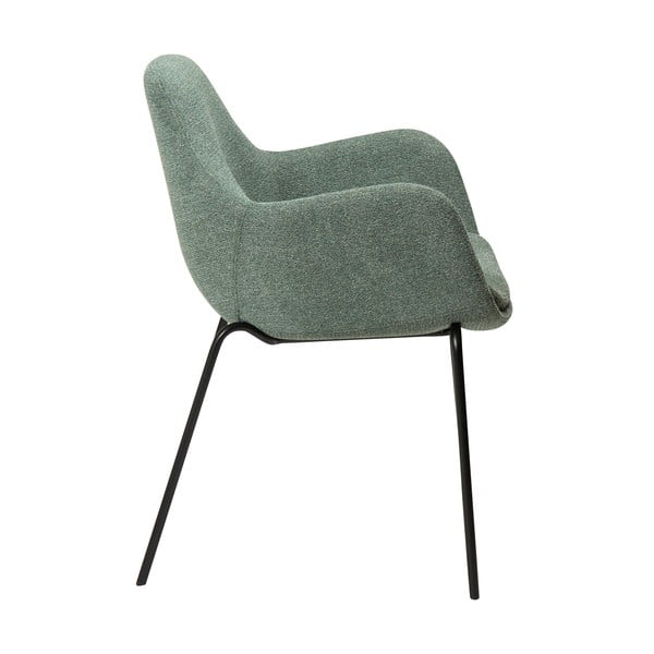 Poltrona verde chiaro in tessuto bouclé Zimmer - DAN-FORM Denmark-image-2