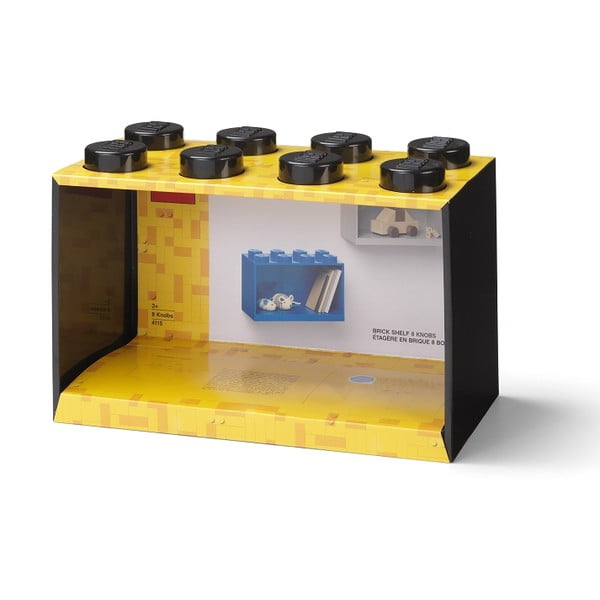 Mensola da parete nera per bambini Brick 8 - LEGO®-image-3