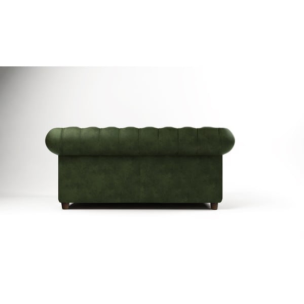 Divano in velluto verde scuro 184 cm Cambridge - Ropez-image-2