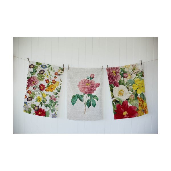 Set di 3 asciugamani Primavera Spring Flowers - Madre Selva