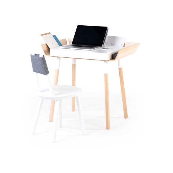 Scrivania bianca con 1 cassetto Scrivania My Writing - EMKO-image-4