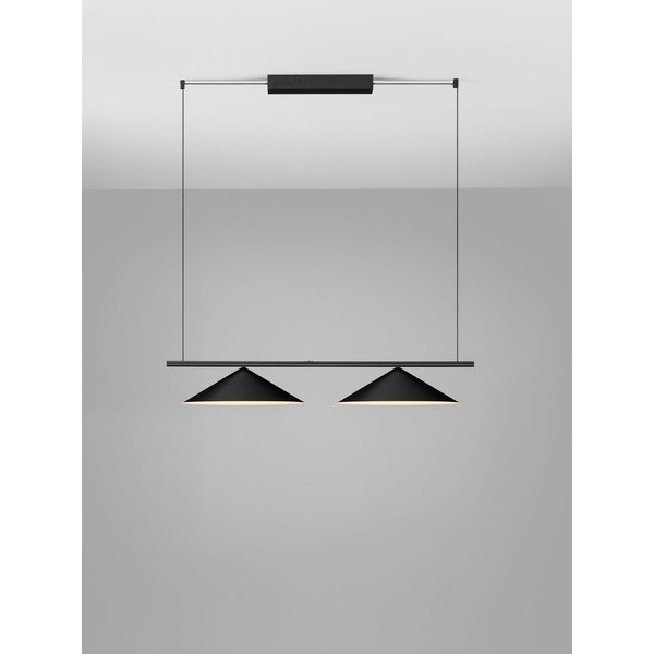 Lampadario LED nero opaco in alluminio Lui – Nova Luce-image-3