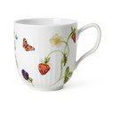 Tazza bianca in porcellana con motivo floreale 330 ml Hammershøi Summer - Kähler Design