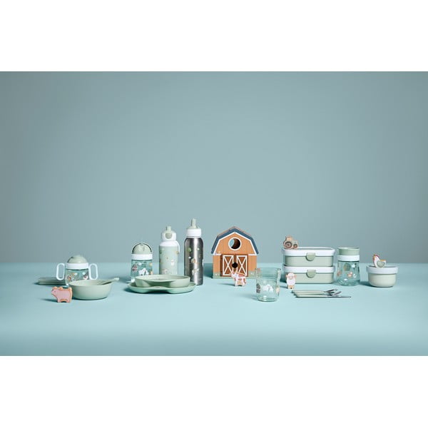 Scatola per la merenda del bambino con biberon Little farm - Mepal-image-1