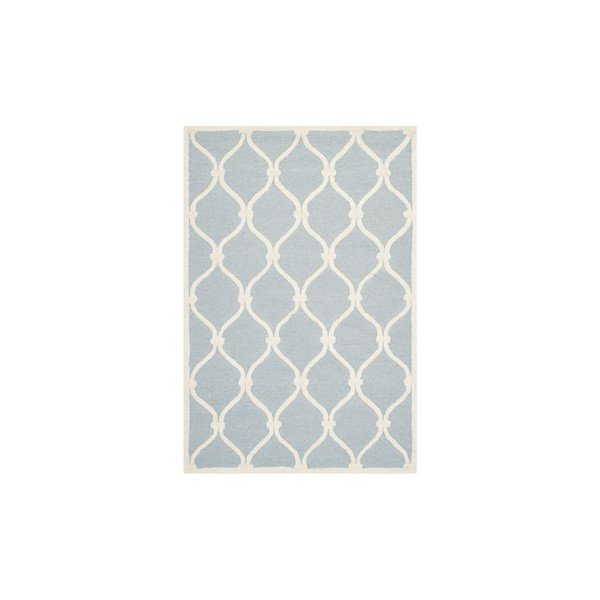 Tappeto Hugo in lana grigio-blu, 182 x 121 cm - Safavieh
