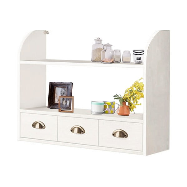 Mensola in legno di pino bianco 75 cm Toscana - Støraa-image-2