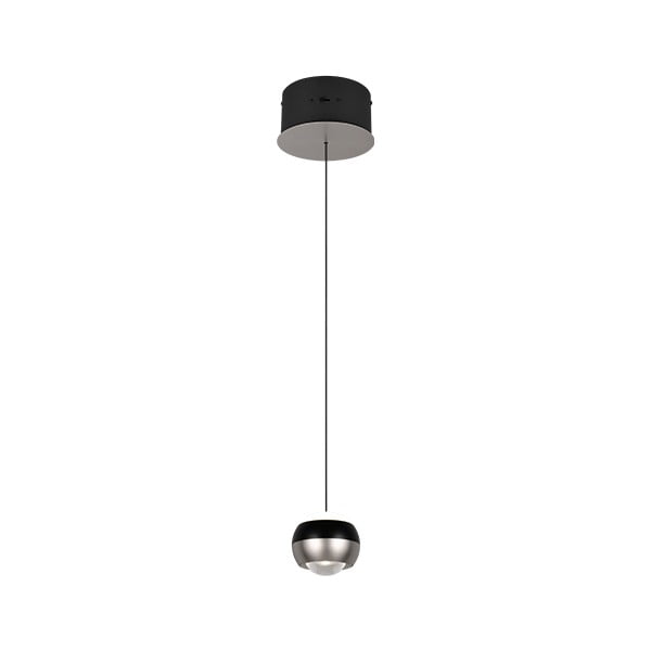 Lampadario LED nero e argentato ø 15,5 cm Orbit – Trio Select-image-1