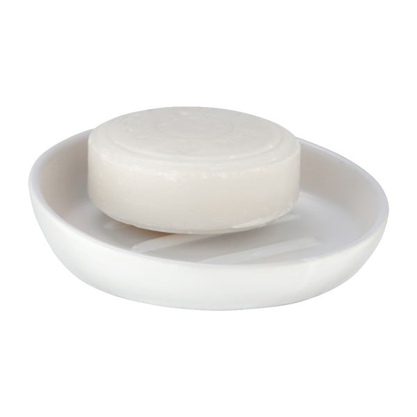 Portasapone in ceramica bianca Badi - Wenko-image-1
