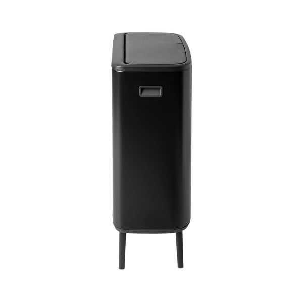 Bidone in acciaio nero opaco touch 60 l Bo Touch Bin Hi - Brabantia-image-2