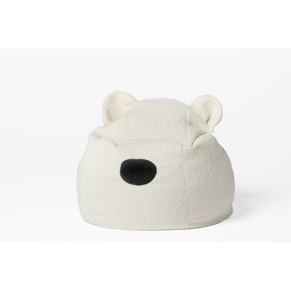 Pouf a sacco per bambini color crema Bear – The Brooklyn Kids-image-1