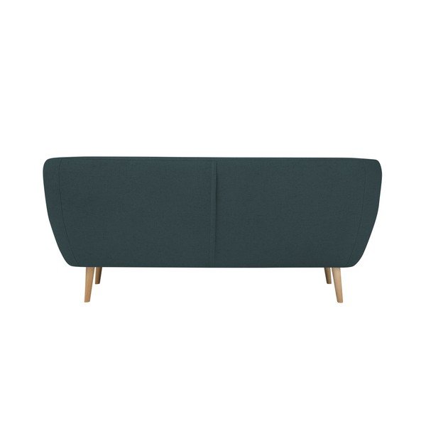 Divano a due posti blu scuro con gambe chiare Sicile - Mazzini Sofas-image-2