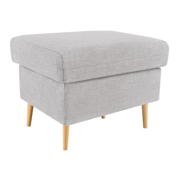 Pouf grigio chiaro Iris - Mazzini Sofas-image-3