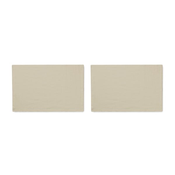 Set di 2 tovagliette beige in cotone e lino , 35 x 50 cm - Tierra Bella