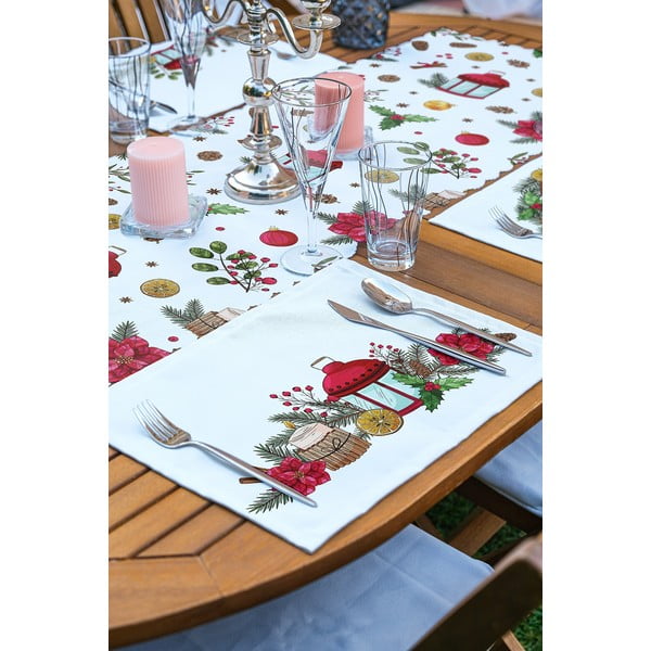 Set natalizio di 4 tovaglie e runner da tavola 140x45 cm American Servis - Mila Home